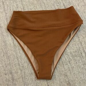 Beach Riot Brown XS Bikini Bottom. NEW. Made in USA